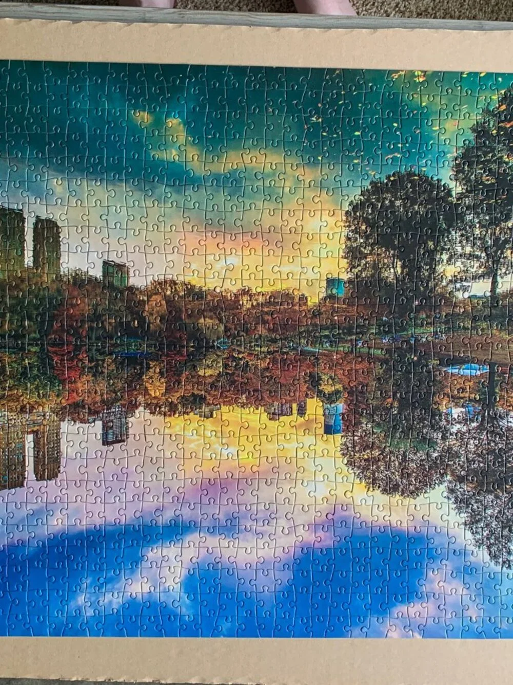 1000 Piece Puzzle Of Sunset In Central Park - Picture 2 of 5
